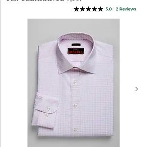 Reserve Collection Tailored Fit Spread Collar Cable Stripe Dress ShirtBig & Tall